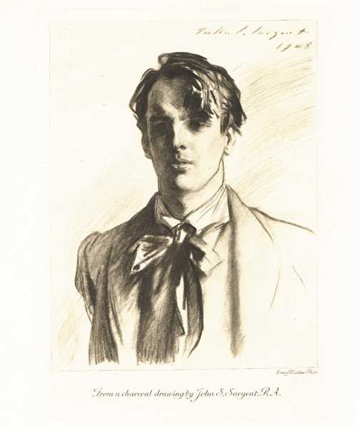 W.B. YEATS, 1908 by John Singer Sargent sold for 850 at Whyte's Auctions