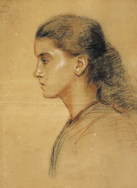 YOUNG WOMAN IN PROFILE by Sarah Henrietta Purser sold for 750 at Whyte's Auctions