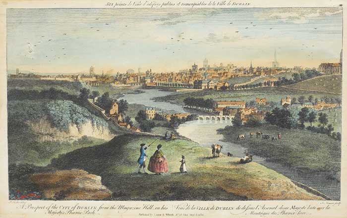 A PROSPECT OF THE CITY OF DUBLIN, FROM THE MAGAZINE HILL IN HIS MAJESTY'S PHOENIX PARK by Joseph Tudor (d.1759) at Whyte's Auctions