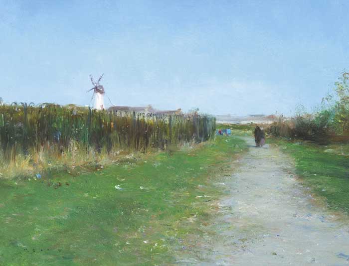 WALKING TO MASS, SKERRIES, 2005 by Paul Kelly sold for 2,200 at Whyte's Auctions