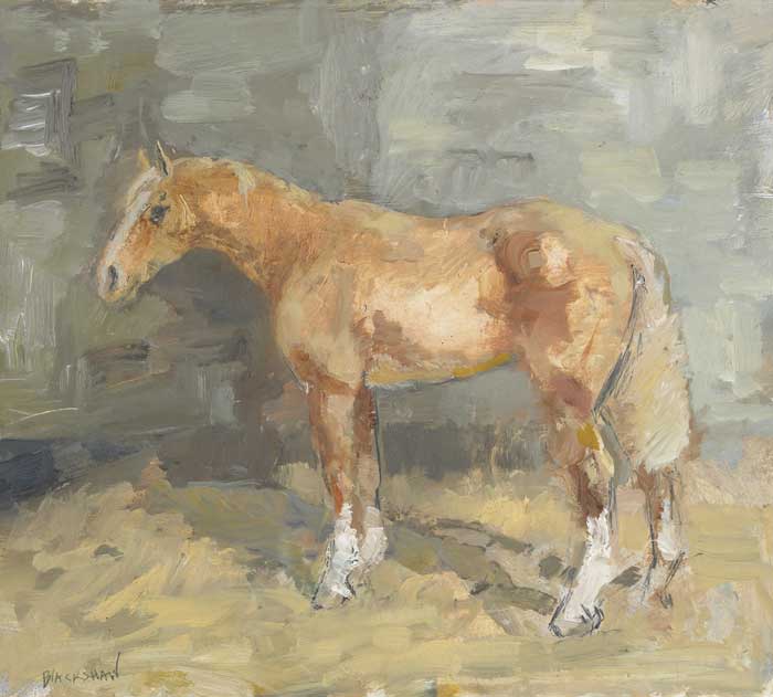 A CHESTNUT COB by Basil Blackshaw sold for 11,500 at Whyte's Auctions