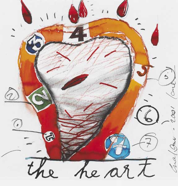 DESIGN FOR ACE OF HEARTS, 2001 by Patrick Graham sold for 1,600 at Whyte's Auctions