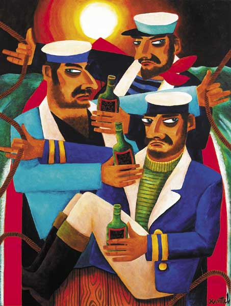 THREE SAILORS by Graham Knuttel sold for 7,000 at Whyte's Auctions