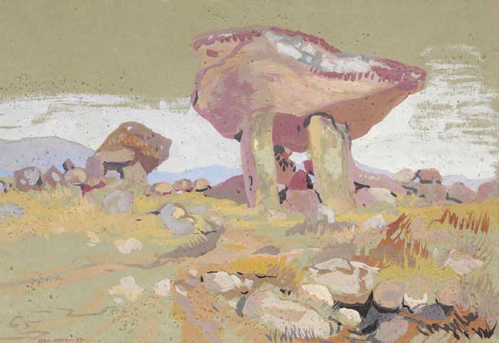KILCLOONEY DOLMEN, COUNTY DONEGAL, 1957 by Bea Orpen sold for 1,000 at Whyte's Auctions