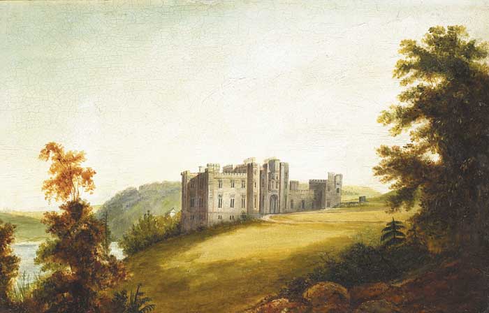 STRANCALLY CASTLE, ON THE BLACKWATER, COUNTY WATERFORD, 1843 by Helen Perceval sold for 1,050 at Whyte's Auctions