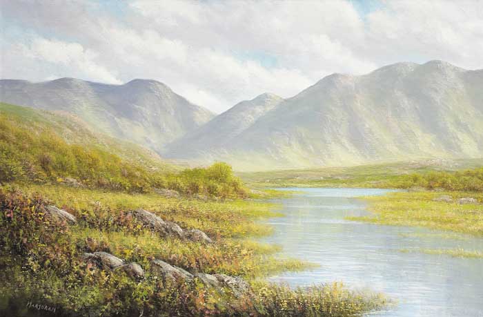 BUNDORRAGHA RIVER, COUNTY MAYO by Gerry Marjoram sold for 2,000 at Whyte's Auctions