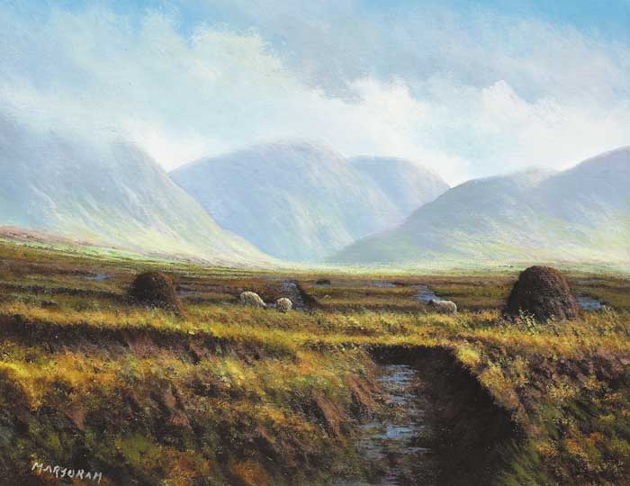THE MWEELREA RANGE, COUNTY MAYO by Gerry Marjoram sold for 1,300 at Whyte's Auctions