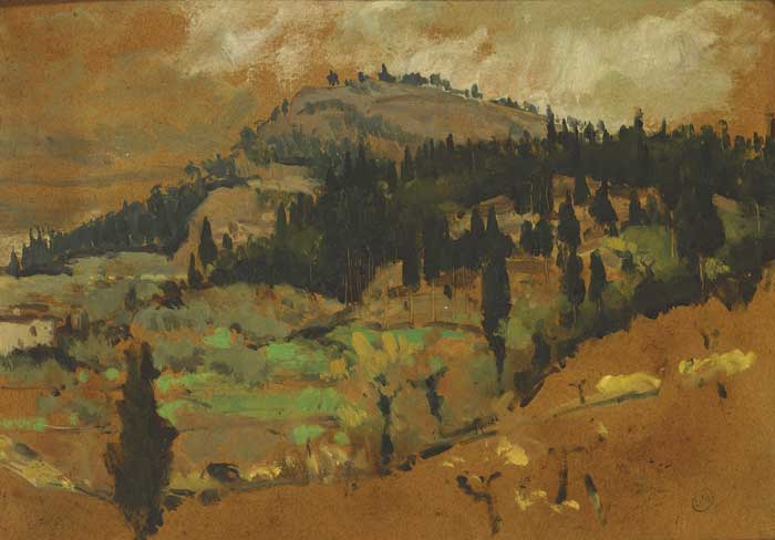 MONTE CECERI, I, 1953 by Derek Hill sold for 1,500 at Whyte's Auctions