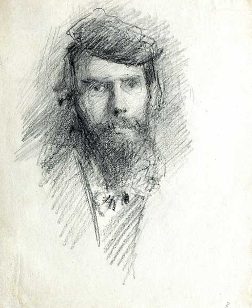 PORTRAIT OF 'AE' GEORGE RUSSELL (1867-1935) by John Butler Yeats sold for 7,000 at Whyte's Auctions