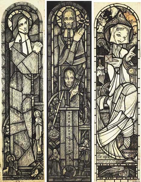 STAINED GLASS WINDOW DESIGNS (SET OF THREE) by Christopher Campbell sold for 1,000 at Whyte's Auctions