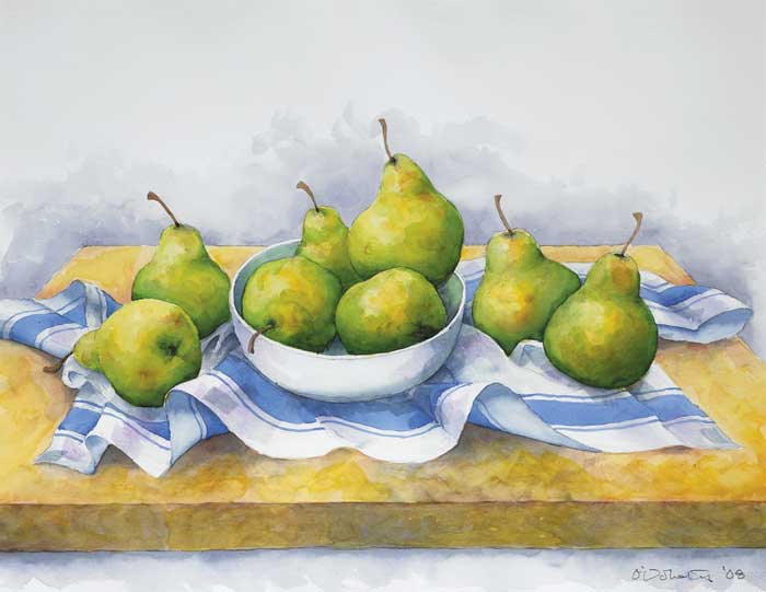 STILL LIFE WITH PEARS, 2008 by Eamonn O'Doherty sold for 600 at Whyte's Auctions