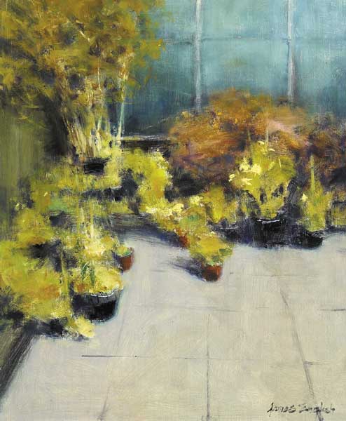 PLANTS ON A PATIO by James English sold for 800 at Whyte's Auctions