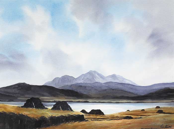 PEAT RIDGES, CONNEMARA by Peter Knuttel sold for 600 at Whyte's Auctions