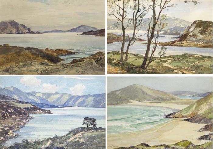 COUNTY DONEGAL LANDSCAPES (SET OF FOUR) by Theodore James Gracey sold for 600 at Whyte's Auctions