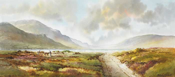 NEAR ARDARA, COUNTY DONEGAL by Robert Bertie Higgins sold for 200 at Whyte's Auctions