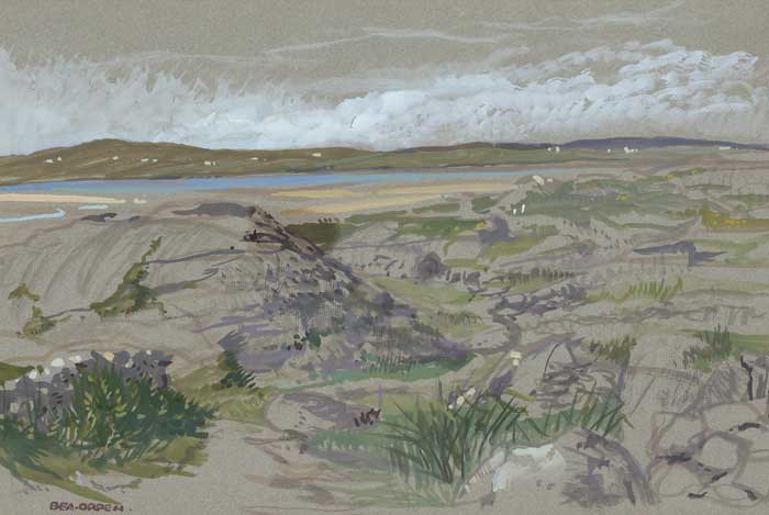 LANDSCAPE, POSSIBLY COUNTY KERRY, 1964 by Bea Orpen sold for 750 at Whyte's Auctions