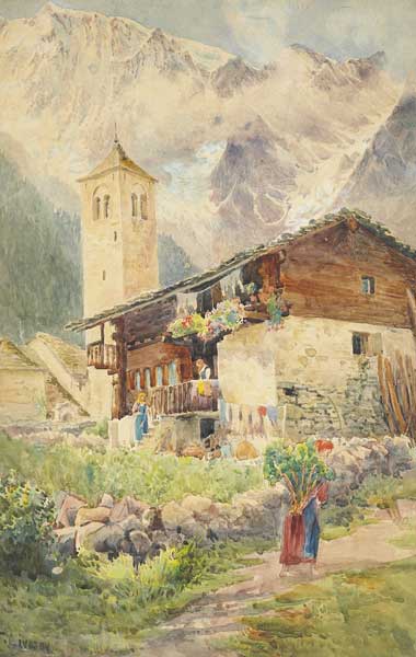 ALPINE VILLAGE by Frances Livesay sold for 100 at Whyte's Auctions