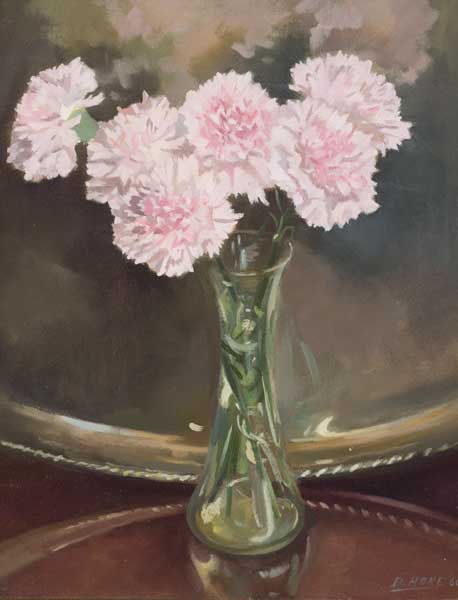 STILL LIFE WITH CARNATIONS, 1960 by David Hone sold for 800 at Whyte's Auctions