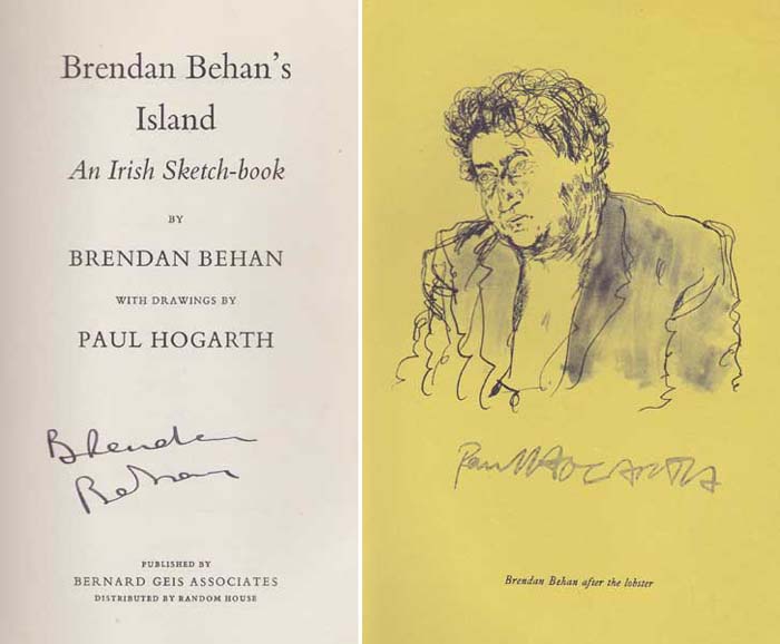 Brendan Behan's Island. An Irish Sketch Book by Brendan Behan sold for 240 at Whyte's Auctions