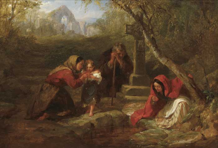 THE HOLY WELL by Frederick Goodhall sold for 3,400 at Whyte's Auctions