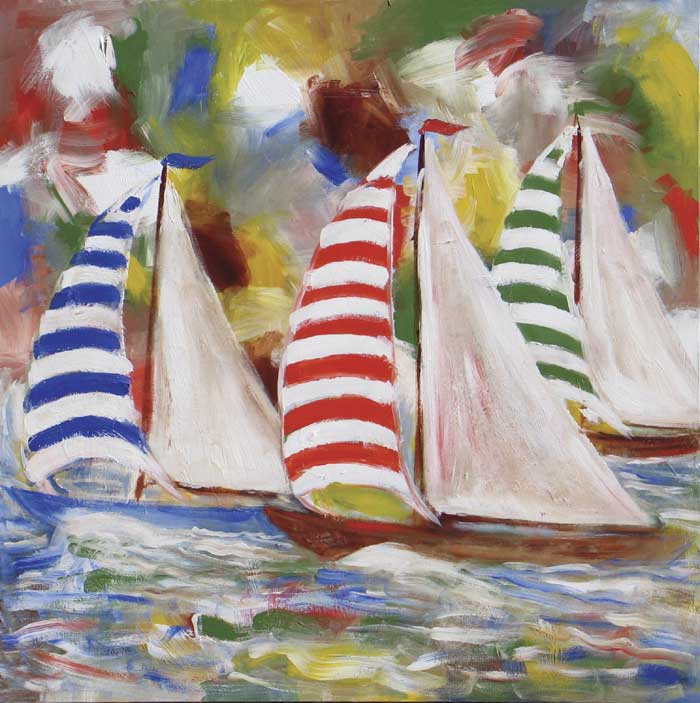 THE YACHT RACE NO. 4 by Kevin Geary sold for 600 at Whyte's Auctions