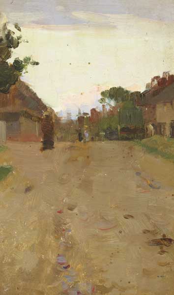 VILLAGE STREET SCENE by Walter Frederick Osborne sold for 5,800 at Whyte's Auctions