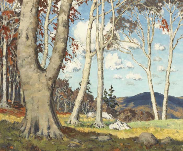 COUNTY WICKLOW WOODLAND SCENE, c.1930s by Mabel Young sold for 2,100 at Whyte's Auctions