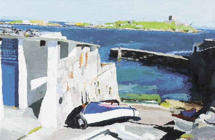 COLIEMORE HARBOUR WITH A VIEW OF DALKEY ISLAND, COUNTY DUBLIN, 2009 by Stephen Cullen sold for 500 at Whyte's Auctions
