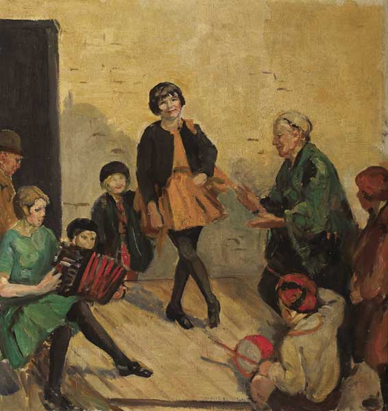 CEILIDH AT DUNBOYNE, c.1919 by Eva Henrietta Hamilton sold for 7,200 at Whyte's Auctions