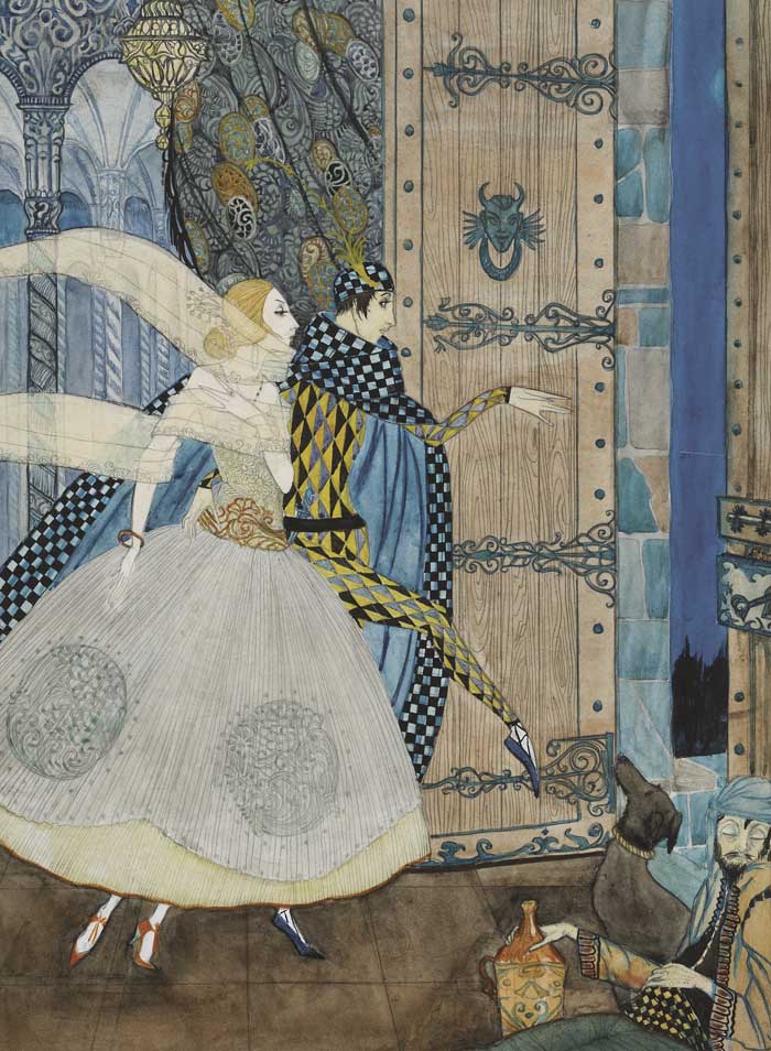 ILLUSTRATION TO JOHN KEAT'S POEM, THE EVE OF ST. AGNES by Harry Clarke sold for 15,500 at Whyte's Auctions