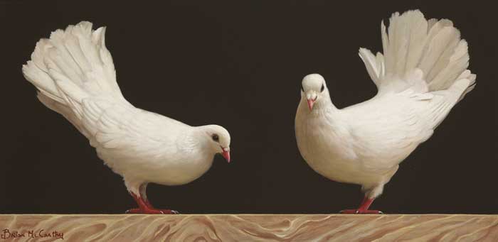 FANTAIL PIGEONS, 2001 by Brian McCarthy sold for 2,100 at Whyte's Auctions