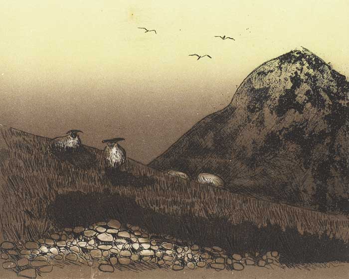 SHEEP OF INISICILEAIN II AND III (A PAIR) by Maria Simonds-Gooding sold for 300 at Whyte's Auctions