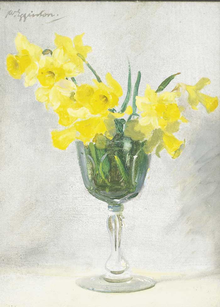 DAFFODILS IN A GLASS by Wycliffe Egginton sold for 770 at Whyte's Auctions