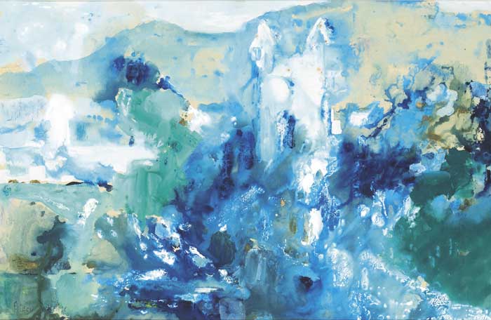 BLUE LANDSCAPE by Eileen Costelloe sold for 300 at Whyte's Auctions