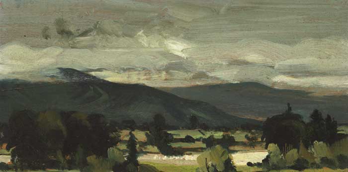 WICKLOW HILLS FROM RUSSBOROUGH, 1958 by Derek Hill sold for 1,800 at Whyte's Auctions