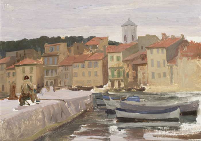THE PIER, CASSIS by Dermod O'Brien sold for 950 at Whyte's Auctions