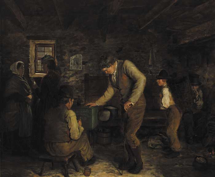 THE FINISHING TOUCH, 1876 by James Brenan sold for 22,000 at Whyte's Auctions