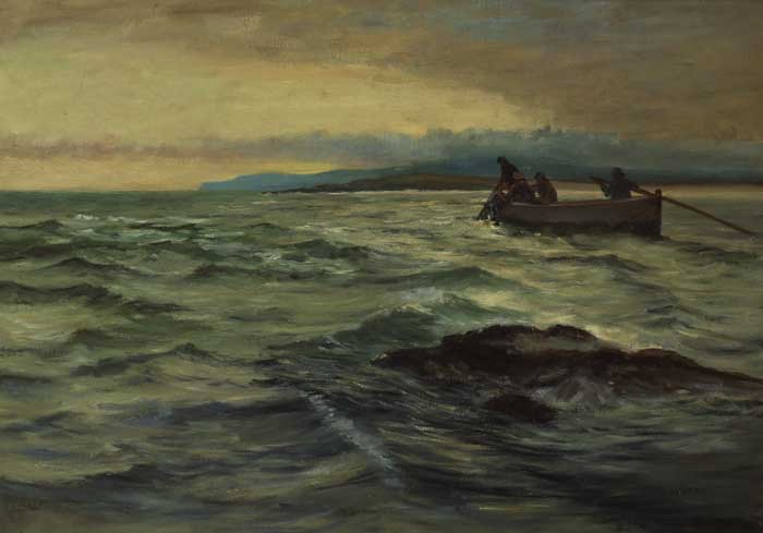 HAULING NETS AT DUSK by William Henry Bartlett sold for 4,000 at Whyte's Auctions
