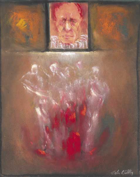 AUDIENCE FOR A CLOWN, c.1990s by John Kelly sold for 400 at Whyte's Auctions
