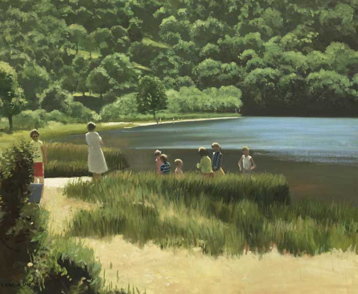 AN IRISH SUMMER, LOWER LAKES GLENDALOUGH by Henry Robertson Craig sold for 4,400 at Whyte's Auctions