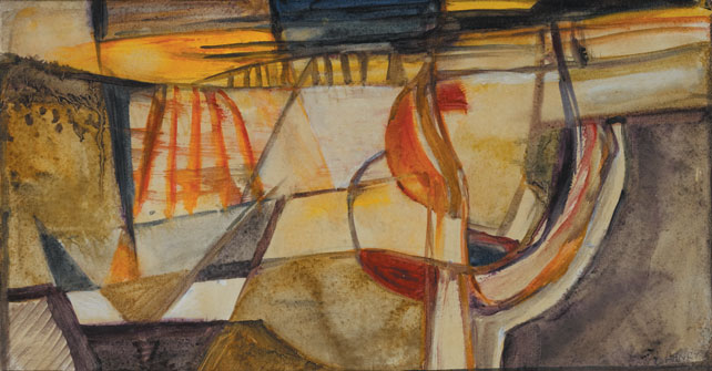 BATHING POOL and WINTER SUNSET (A PAIR) by Olive Henry RUA (1902-1989) at Whyte's Auctions