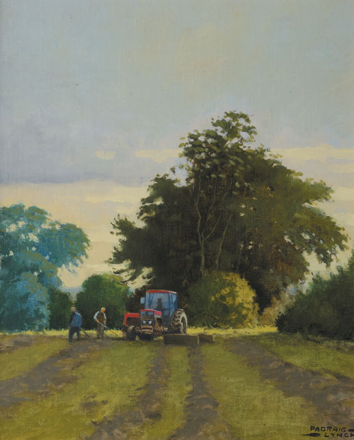 BALING THE HAY, ARDEE, 1994 by Padraig Lynch sold for 750 at Whyte's Auctions