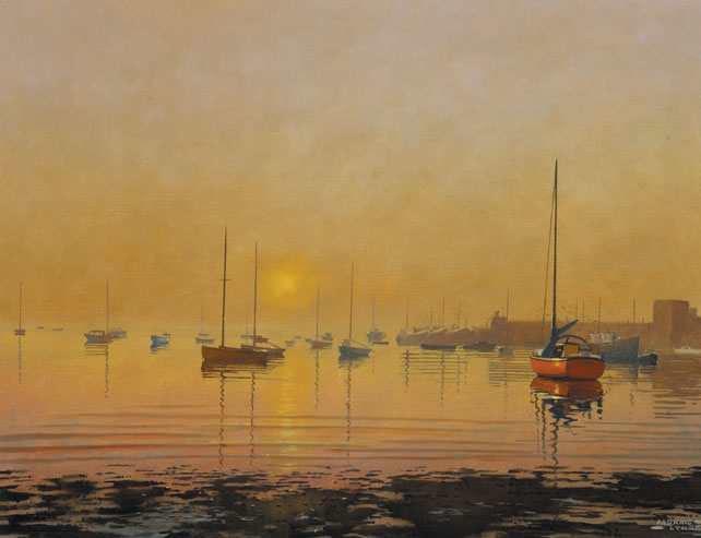 SKERRIES AT EVENING, 1990 by Padraig Lynch sold for 1,050 at Whyte's Auctions
