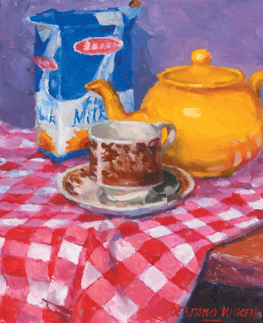 A QUICK CUP OF TEA by Desmond Hickey sold for 600 at Whyte's Auctions