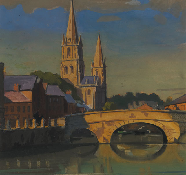 SAINT FINBARR'S CATHEDRAL, CORK, 1960 by Sen O'Sullivan sold for 1,500 at Whyte's Auctions