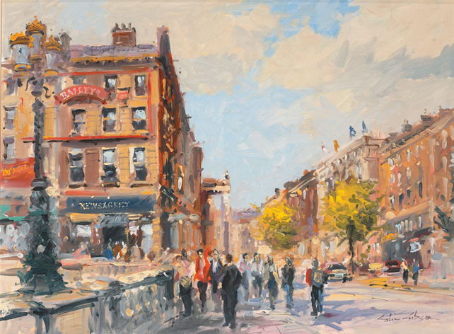 O'CONNELL STREET, DUBLIN by Colin Gibson sold for 550 at Whyte's Auctions
