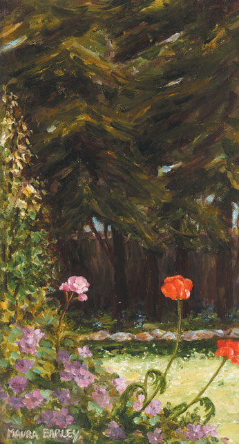 SILHOUETTES, CORNER GARDEN by Maura Earley sold for 120 at Whyte's Auctions