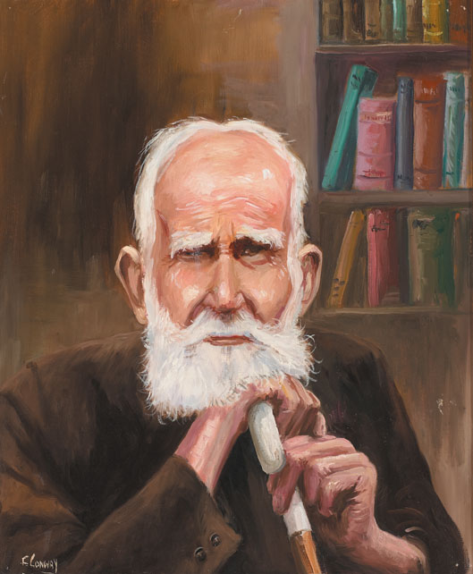 GEORGE BERNARD SHAW, c.1972 by Francis Conway sold for 300 at Whyte's Auctions