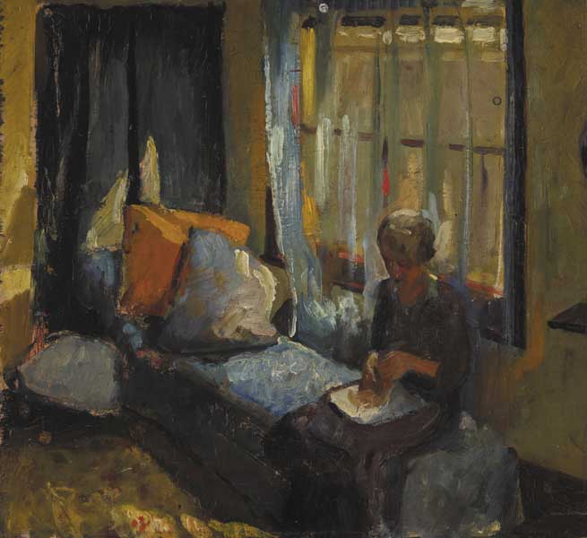 THE ARTIST'S MOTHER-IN-LAW by Sen O'Sullivan sold for 800 at Whyte's Auctions
