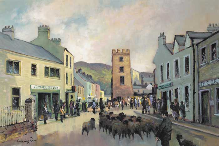 FAIR DAY, CUSHENDALL by William Cunningham sold for 1,000 at Whyte's Auctions